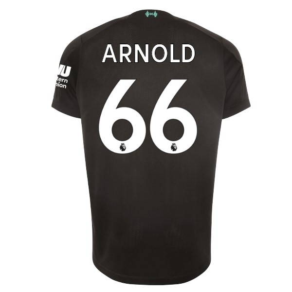 Maillot Football Liverpool NO.66 Arnold Third 2019-20 Noir